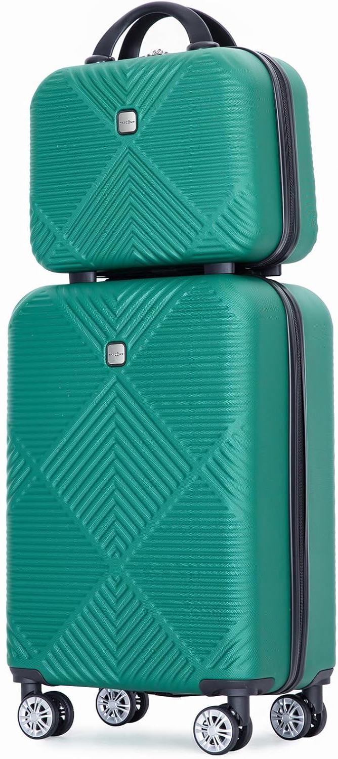Hard Shell Travel Duo  - dark green
